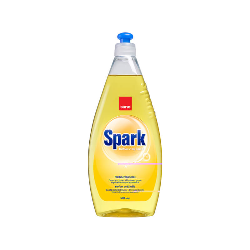 Засіб для миття посуду Sano Spark Lemon 500 мл