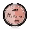 Палетка рум’яна та хайлайтер Quiz Color Focus Duo №20, 10 г