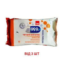 Антибактеріальні серветки Sano 99.9% Antibacterial для прибирання, 50 шт, 3 шт