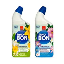Гель для чищення унітазів Sano Sanobon Gel Magnolia, 750 мл & Гель для чищення унітазів Sano Sanobon Gel Lotus, 750 мл (352146, 352153)