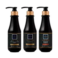 Подарунковий набір косметики для розкішного догляду Famirel Black Caviar (086424, 086431, 086479)
