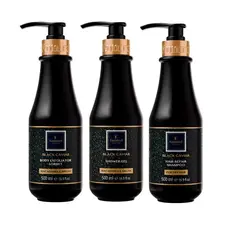 Подарунковий набір косметики для розкішного догляду Famirel Black Caviar (086424, 086431, 086462)