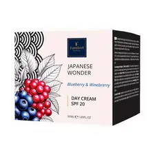 Денний крем Famirel Japanese Wonder Blueberry & Wineberry Чорниця і Винна ягода SPF 20, 50 мл