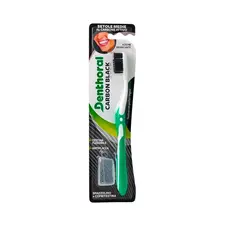 Зубна щітка Dentifricio Denthoral Medium з щетинками з активованого вугілля, д/відбілювання та захисним ковпачком