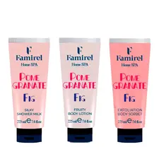 Набір для душу Famirel Home Spa “Fig & Pomegranate” — ритуал ніжності та шовковистої шкіри (086226, 086066, 085960)