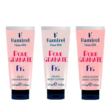 Набір для душу Famirel Home Spa “Fig & Pomegranate” — оновлення та ідеальна гладкість шкіри (085960, 086226, 086011)