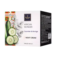 Нічний крем Famirel African Wonder Cucumber & Moringa Огірок і Морінга «Детокс та зволоження», 50 мл