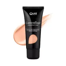 Тональна основа з вітаміном Е Quiz Camouflage Foundation Pure Beige Бежевий, 30 мл