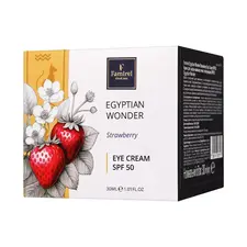 Крем для шкіри навколо очей Famirel Egyptian Wonder Strawberry Полуниця «Сяйво та рівний тон шкіри» SPF 50, 30 мл