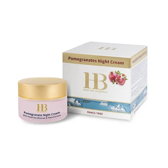 Гранатовий нічний крем 25+ Health and Beauty для всіх типів шкіри, 50 мл (7290014043954)