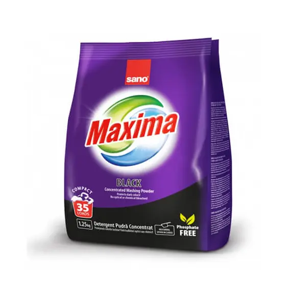 Пральний порошок SANO MAXIMA Black для чорних тканин 1,25 кг (7290005426735)