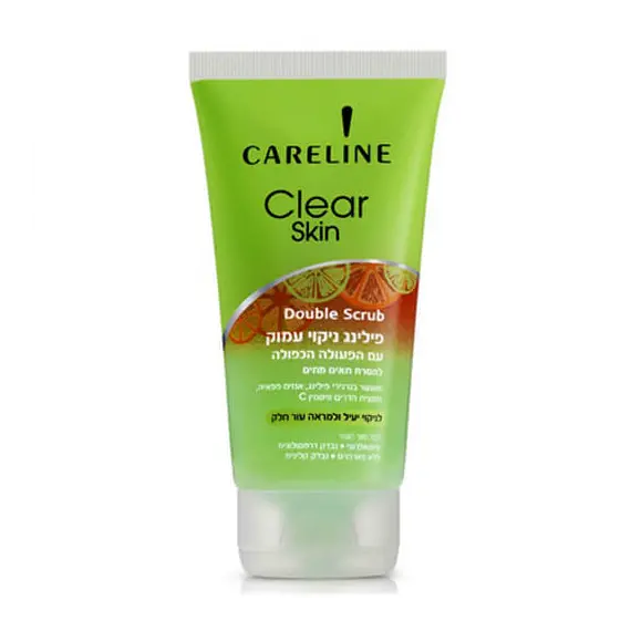 Скраб для глубокой очистки лица с двойным действием 18+ Careline Clear Skin Double Scrub с энзимами папайи, 150 мл (7290104964213)