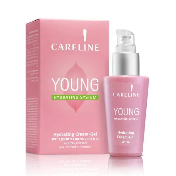 Освежающий увлажняющий крем-гель 14+ Careline Young для молодой кожи SPF-15, 50 мл (7290010380466)