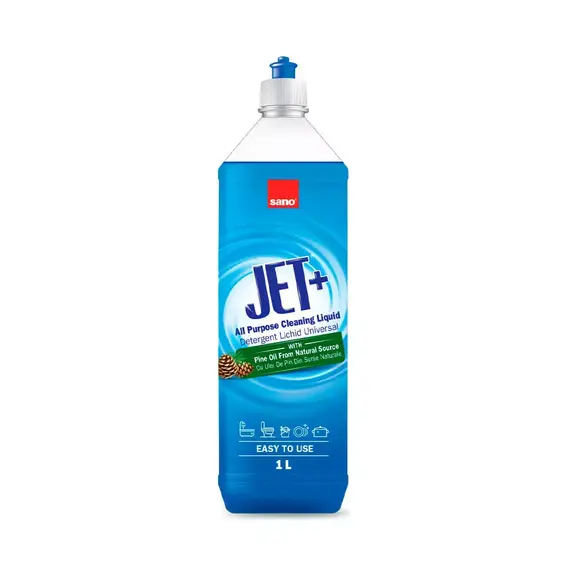 Універсальний мийний засіб Sano Jet+ з олією сосни, 1 л (7290102992881)
