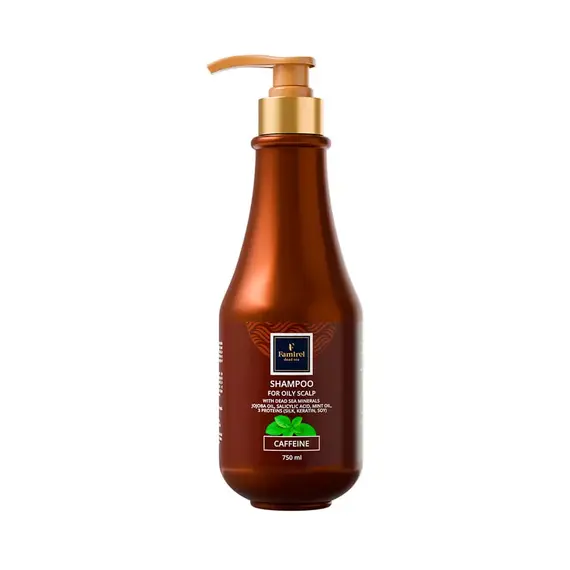 Шампунь для жирной кожи головы с кофеином Famirel Caffeine Shampoo, 750 мл
