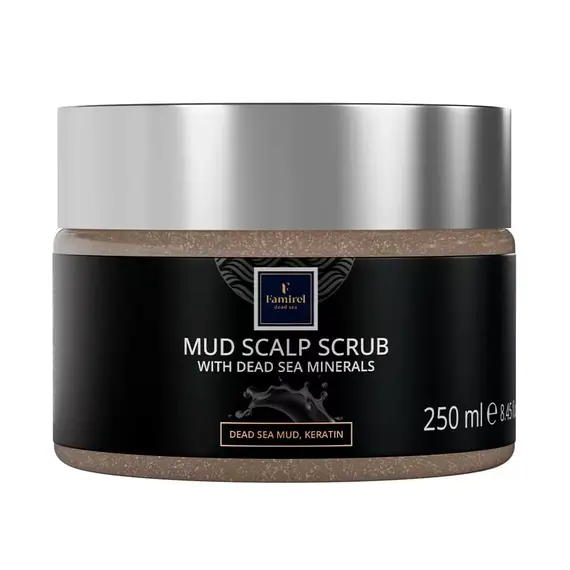 Скраб для шкіри голови з гряззю Мертвого моря Famirel Mud Scalp Scrub, 250 мл
