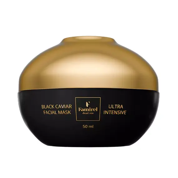 Ультраінтенсивна маска для обличчя з екстрактом чорної ікри Famirel Black Caviar Facial Mask, 50 мл