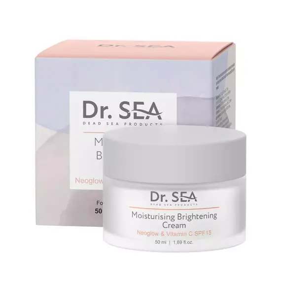 Зволожувальний освітлювальний крем Dr.Sea з комплексом NEOGLOW і Вітаміном C SPF15, 50 мл (7293720020660)