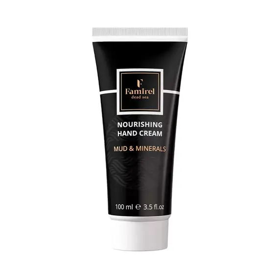 Живильний крем для рук із гряззю Мертвого моря Famirel Nourishing Hand Cream Mud & Minerals, 100 мл