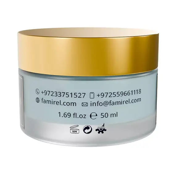 Нічний крем для обличчя Famirel Hyaluronic Acid Extra Hydration Night Cream, 50 мл, изображение 5