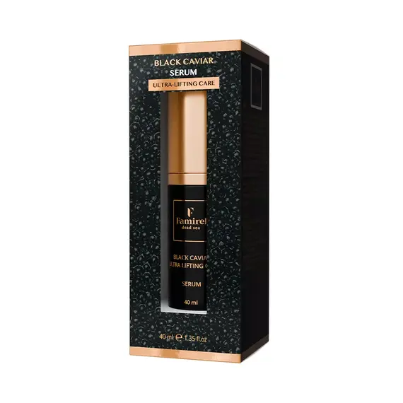Сироватка для обличчя ультраінтенсивна з екстрактом чорної ікри Famirel Black Caviar Serum, 40 мл, изображение 2