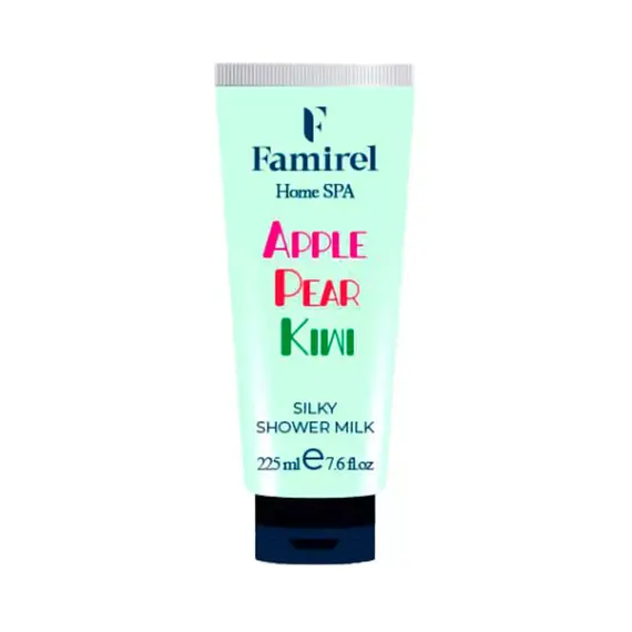 Молочко для душу "Kiwi & Pear & Apple" Famirel Home Spa Shower Milk, 225 мл, изображение 3