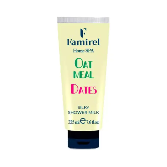 Молочко для душу "Oatmeal & Dates" Famirel Home Spa Shower Milk, 225 мл, изображение 2