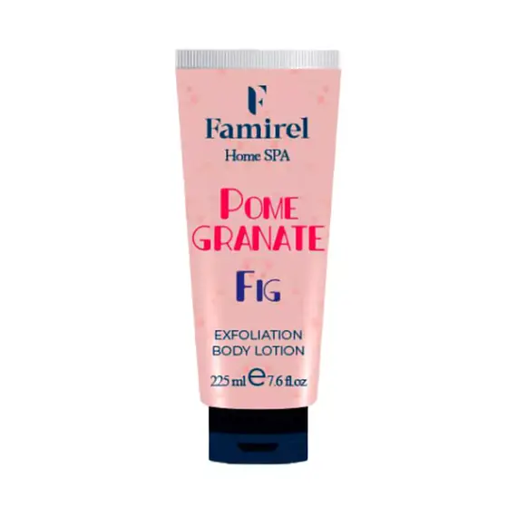 Відлущувальний пілінг-лосьйон для тіла "Fig & Pomegranate" Famirel Home Spa Body Lotion, 225 мл, изображение 3