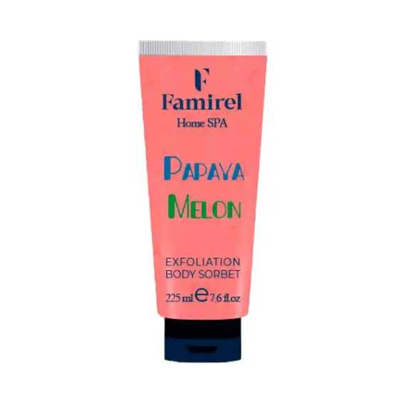 Відлущувальний сорбет для тіла "Melon & Papaya" Famirel Home Spa Body Sorbet, 225 мл, изображение 3