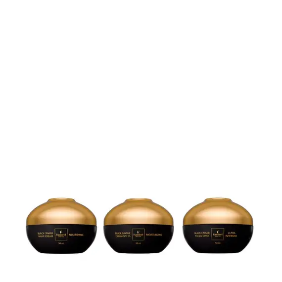 Famirel Black Caviar — нічне відновлення та денне зволоження (086394, 086387, 086400)