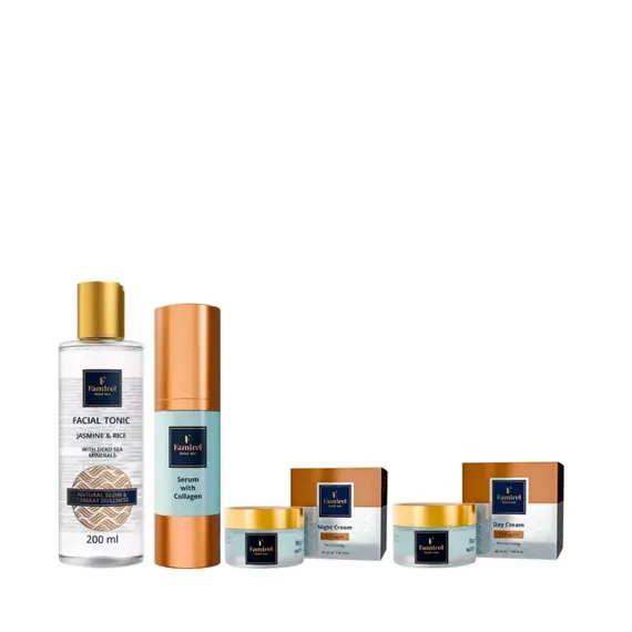 Famirel Jasmine & Collagen — баланс, пружність і сяйво шкіри (086530, 085625, 085601, 085595)