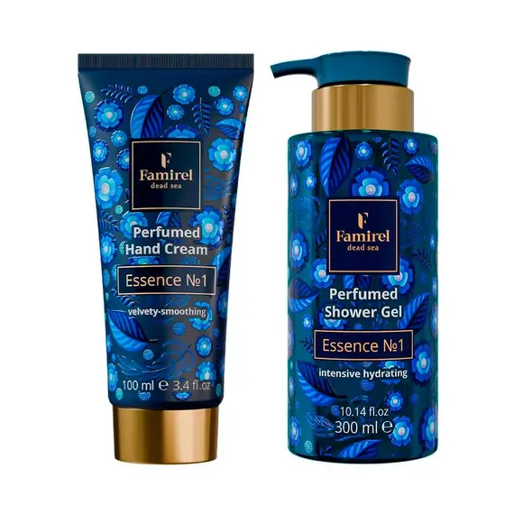 Подарунковий набір парфумований гель для душу, крем для рук Famirel Essence №1 (085496, 085441)