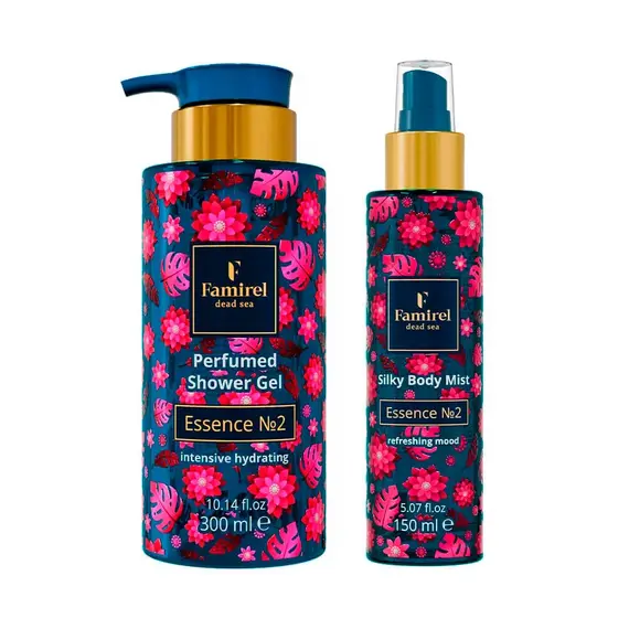 Подарунковий набір парфумований міст для тіла, гель для душу Famirel Essence №2 (085458, 085557)