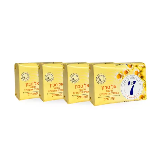 Тверде мило NECA 7 біле ромашка Aromatic 4*100 г (7290011115401), изображение 2