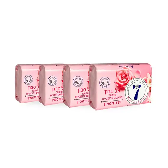 Тверде мило NECA 7 рожеве, Троянда і Жасмин Aromatic 4*100 г (7290011115241), изображение 2