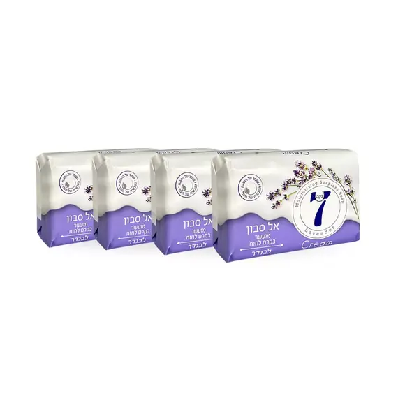 Тверде мило NECA 7 Лаванда Cream 4*100 г (7290011115296), изображение 2
