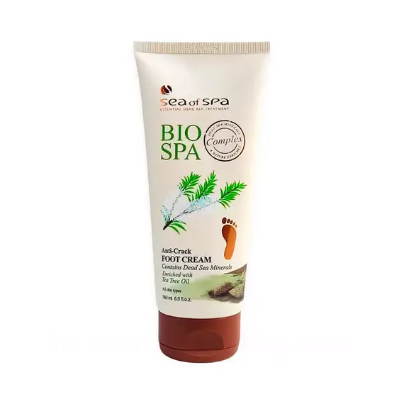 Крем для ніг від тріщин Sea of Spa Bio Spa з олією чайного дерева, 180 мл (7290016846089)
