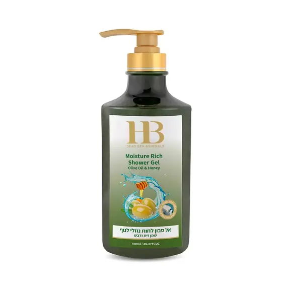 Крем-гель для душу Health and Beauty Оливкова олія і Мед, 780 мл (7290012326295)