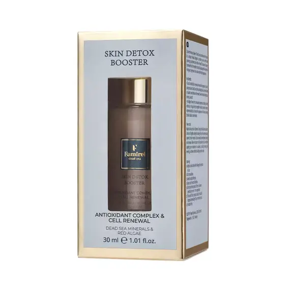Детокс сыворотка-бустер Famirel Skin Detox Booster красные водоросли и грязь Мертвого моря, 30 мл (7290114086721), изображение 2