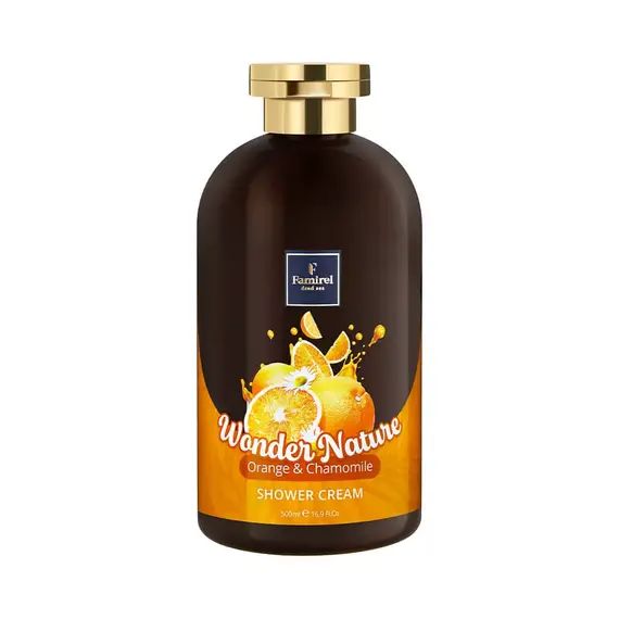 Крем-гель для душу "Апельсин і ромашка" Famirel Wonder Nature Shower Gel, 500 мл