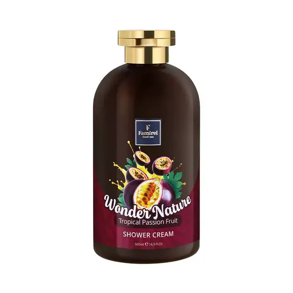 Крем-гель для душу "Тропічна маракуя" Famirel Wonder Nature Shower Gel, 500 мл