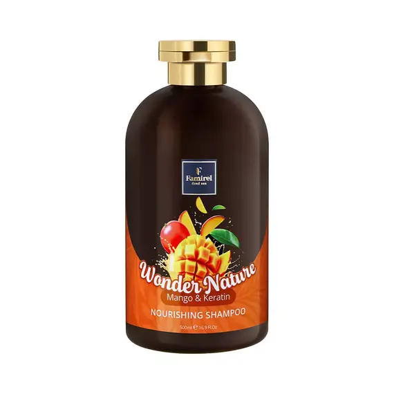 Живильний шампунь Famirel Wonder Nature Mango & Keratin, 500 мл, изображение 2