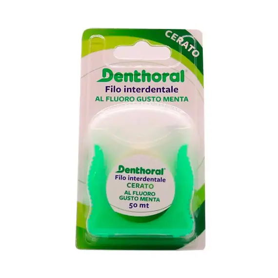 Зубна нитка Dentifricio Denthoral Вощена, 50 м (8002185044581)