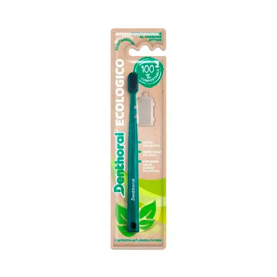Зубна щітка Dentifricio Denthoral Soft Екологічна із захисним ковпачком (8002185045021)
