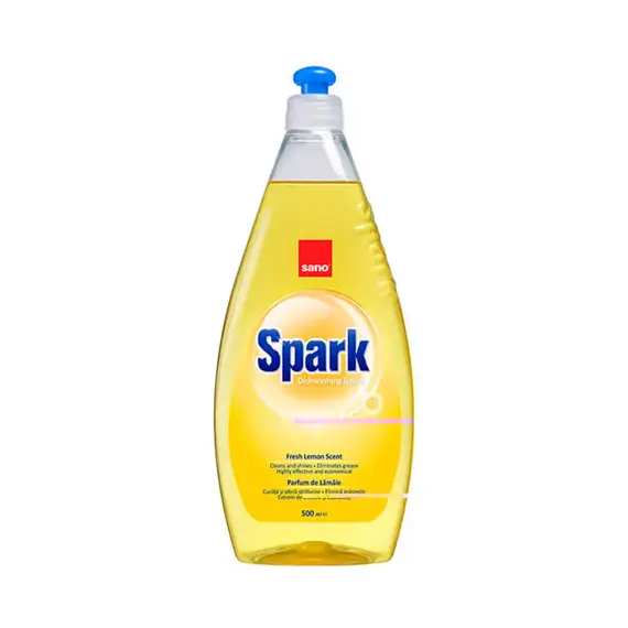 Засіб для миття посуду Sano Spark Lemon Лимон, 500 мл (7290005425936)