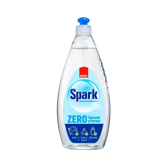 Засіб для миття посуду Sano Spark Zero без запаху, 500 мл (7290102993185)