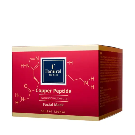 Живильна маска для обличчя з пептидами міді Famirel Copper Peptide Facial Mask, 50 мл (7290114086615), изображение 6