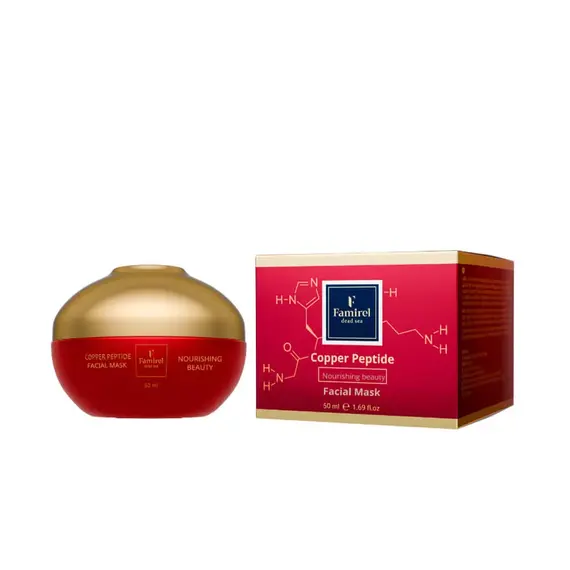 Живильна маска для обличчя з пептидами міді Famirel Copper Peptide Facial Mask, 50 мл (7290114086615), изображение 7