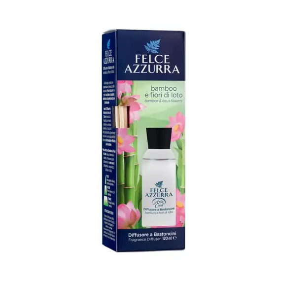 Освіжувач повітря діффузорний Felce Azzurra Wooden Sticks Bamboo & Lotus, 125 мл (8001280032585)
