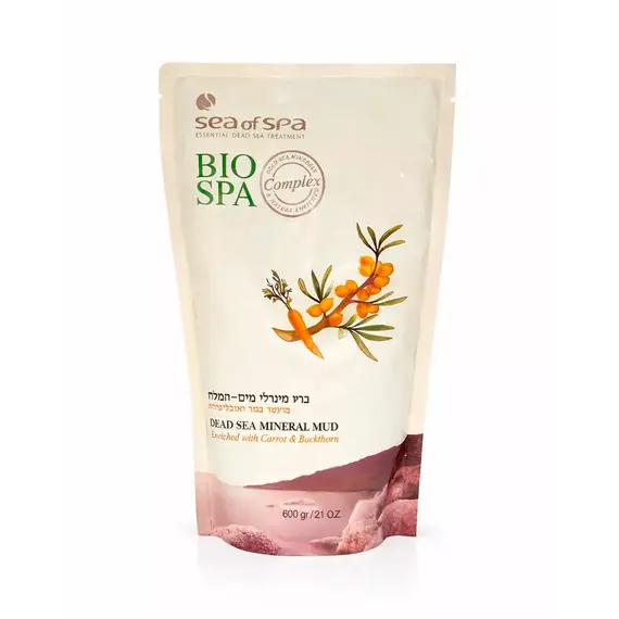 Мінеральна Грязь Мертвого моря Sea of Spa Натуральна з морквою і облепихою, 600 г (7290012934711)